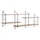 ac-design Belfast Wandregal 191 x 26 x 0 cm Braun