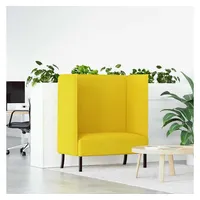 vidaXL Hochlehnsessel 101 x 56 x 121 cm Hellgelb