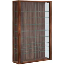 VCM my home Vitrosa Mini Vitrine nussbaum 8 Fachböden