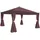 MCW Seitenwand für Pergola Calpe 4 Stück 4 x 4 m Rot-Braun