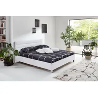 Westfalia Schlafkomfort Polsterbett, weiß, B:190cm L:210cm, Bezug: Microvelours (100%