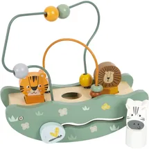 Small Foot Company Motorikschleife mit Wippe Safari Mehrfarbig