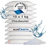 Bluecraft - 10X 1Kg Luft-Entfeuchter Granulat Nachfüllpack Im Vliesbeutel Raumen