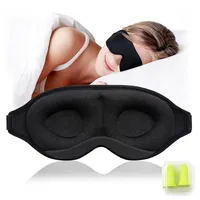 MUNSKT Schlafmaske für Seitenschläfer, 3D Schlafmaske Frauen Herren, Schlafbrille,weiche und atmungsaktive Augenmaske, 100% lichtblockierende Schlafmaske mit verstellbarem Band für Reisen,Augenmaske
