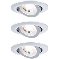 Paulmann LED Einbauleuchte 3er-Set Chrom matt