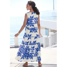 VIVANCE Maxikleid Blau/Creme Bedruckt 46