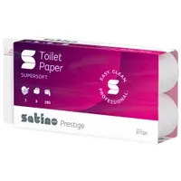 Wepa Professional GmbH Satino Prestige Toilettenpapier 3-lagig, hochweiß, MT1-kompatibel,