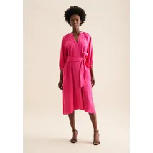 Seidensticker Sommerkleid Schwarz Uni Pink XL