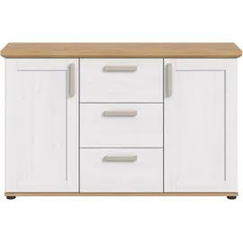 VCM Sideboard Verona 129 x 40 cm Weiß