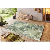 NORTHRUGS Teppich »Vai«, rechteckig, 8 mm Höhe, In- & Outdoor, Geometrisches Muster, Garten, Terrasse, Wohnzimmer NORTHRUGS creme/grün B: cm 1 St.