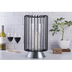 Kayoom Kerzenständer Natassia 100 Schwarz / Silber