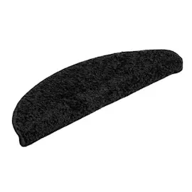 vidaXL Treppenmatten 15 Stk. Schwarz 56x17x3 cm