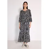 street one studio Maxikleid Gemustert Blau 36