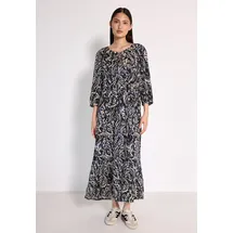 street one studio Maxikleid Gemustert Blau 36