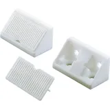 Hettich Universal-Eckverbinder mit Abdeckkappe 44743 Kunststoff schwarz