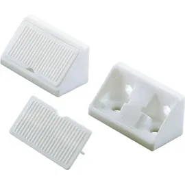 Hettich Universal-Eckverbinder mit Abdeckkappe 44743 Kunststoff schwarz