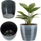 Kadax Blumentopf 16 x 14,5 cm Grau