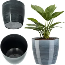 Kadax Blumentopf 16 x 14,5 cm Grau