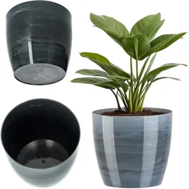 Kadax Blumentopf 16 x 14,5 cm Grau