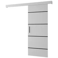 Schiebetür Komplettset - Schiebetürsystem Salwador 4 - Schiebetüren - Trennwände - Raumteiler - Innentüren, Tür 80x204 cm - Schiebetür Schiene - Zimmertür mit Schiebetür Griff - Saloontür