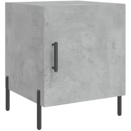 vidaXL Nachtschrank Betongrau 40 x 40 x 50 cm Grau