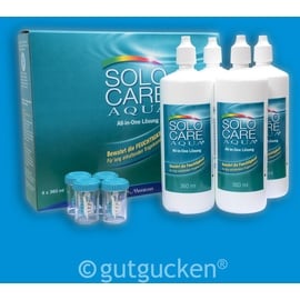 Menicon Solocare Aqua Kombi-Lösung 4 x 360 ml