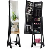 Costway Schmuckschrank mit 12 LEDs