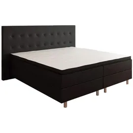 4mybaby GmbH Best For You Boxspringbett Rio 180x200 Schwarz, - Schwarz/Silber
