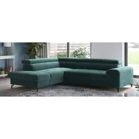 Cotta Ecksofa Aura L-Form mit Bettfunktion 260 cm Grün