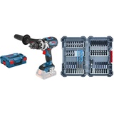 Bosch Professional Akku-Schlagbohrschrauber GSB 18V-110 C (ohne Akkus und Ladegerät, in L-BOXX) + 35-tlgs. Bohrer Bit Set (Zubehör für Schlagschrauber, mit Bits und Universalhalter)