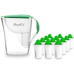 PearlCo Wasserfilter Fashion mint inkl. 12 Alkaline Filterkartuschen