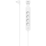 Hama Steckdosenleiste 5-fach, m. USB-C-Adapter 2-fach 17W, Schalter, 1,4m weiß