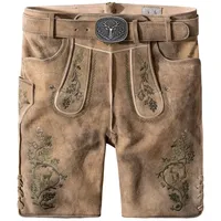 Stockerpoint Trachtenlederhose Girgl in senf gespeckt-grün | Gr.: 50