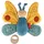 Sigikid 43378 - Spieluhr Schmetterling bunt Yellow, Stoffmix, 22 cm, Babyspielzeug