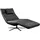 KAWOLA Relaxliege LETICIA Leder 0 x 0 x 0 cm schwarz mit Nackenkissen