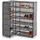 Hti-Living Eckregal 60 x 107 x 30 cm grau
