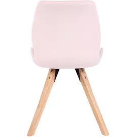 CLP 2er Set Stuhl Luna pink/Samt