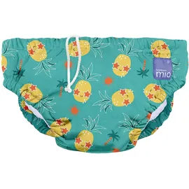 Bambino Mio Bambino Mio, revolutionäre wiederverwendbare Schwimmwindel für Babys und Kleinkinder, Jungen und Mädchen, Alberne Ananas, S (<6 Monate)