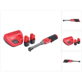 Milwaukee Akku Ratsche Lang 12 V inkl. 2 x 3,0 Ah + Ladegerät