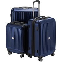 HAUPTSTADTKOFFER - X-Berg - 3er Koffer-Set Koffer Trolley Hartschalenkoffer, TSA (S, M, L ), Dunkelblau