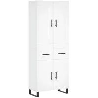 VidaXL Highboard Weiß 69,5x34x180 cm Holzwerkstoff