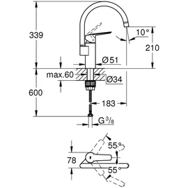 Grohe Start Einhebelmischer Chrom