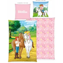 Bibi & Tina Bibi und Tina Schriftzug multicolour 135 x 200 cm + 2 x 80 x 80 cm