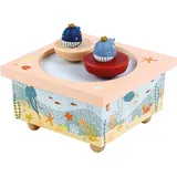 Trousselier Spieluhr mit tanzenden Walen, magnetisch