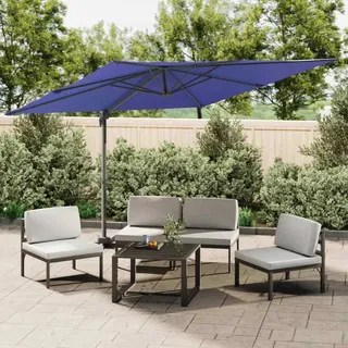 vidaXL Ampelschirm mit Aluminium-Mast 400 x 300 cm Terrakotta