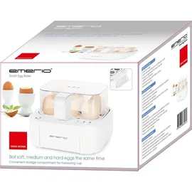 EMERIO Eierkocher,6 Eier,Licht-/Mehrsprach. Sprachanzeige (EB-115560.14) - Weiß