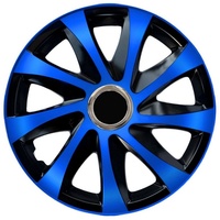NRM Radkappen Drift Extra, 14 in Zoll, (4-St) Radkappen 14 Zoll 4er Set blau|schwarz