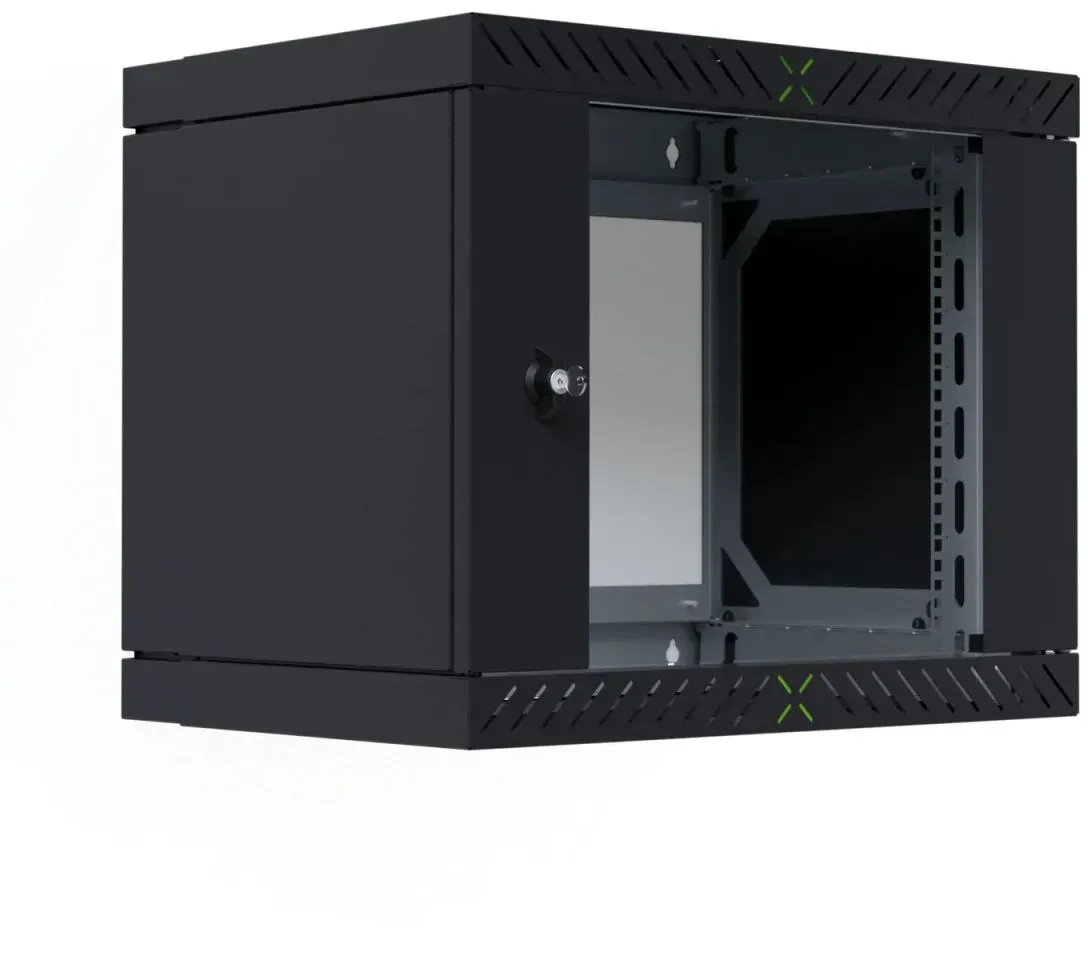 EFB Elektronik WGX-0906TS.G1 Rack 9U Wandmontiertes Regal Schwarz
