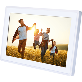 Rollei Smart Frame WiFi 100 mit App-Funktion Digitaler Bilderrahmen, 25,53 cm, 800 x 1280p, Weiß