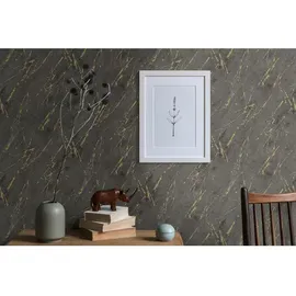 A.S. Création Vliestapete Marmor Anthrazit Gold